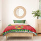 Guinea Bissau Bedding Set Red Yellow Green Geometric - African Pride