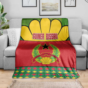 Guinea Bissau Blanket Red Yellow Green Geometric - African Pride
