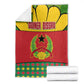 Guinea Bissau Blanket Red Yellow Green Geometric - African Pride