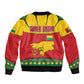 Guinea Bissau Bomber Jacket Red Yellow Green Geometric - African Pride