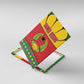Guinea Bissau Canvas Wall Art Red Yellow Green Geometric - African Pride