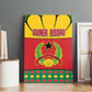 Guinea Bissau Canvas Wall Art Red Yellow Green Geometric - African Pride