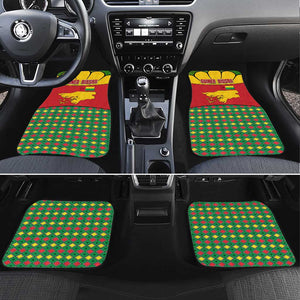 Guinea Bissau Car Mats Red Yellow Green Geometric - African Pride