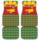 Guinea Bissau Car Mats Red Yellow Green Geometric - African Pride