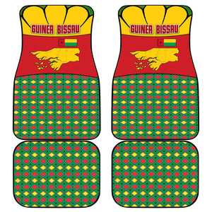 Guinea Bissau Car Mats Red Yellow Green Geometric - African Pride