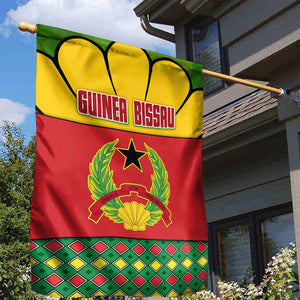 Guinea Bissau Garden Flag Red Yellow Green Geometric - African Pride