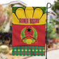 Guinea Bissau Garden Flag Red Yellow Green Geometric - African Pride