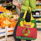 Guinea Bissau Grocery Bag Red Yellow Green Geometric - African Pride