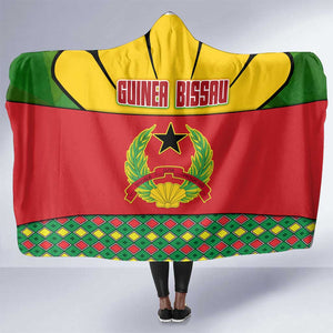 Guinea Bissau Hooded Blanket Red Yellow Green Geometric - African Pride