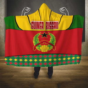 Guinea Bissau Hooded Blanket Red Yellow Green Geometric - African Pride