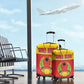 Guinea Bissau Luggage Cover Red Yellow Green Geometric - African Pride