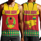 Guinea Bissau Men Tank Top Red Yellow Green Geometric - African Pride