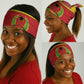 Guinea Bissau Neck Gaiter Red Yellow Green Geometric - African Pride