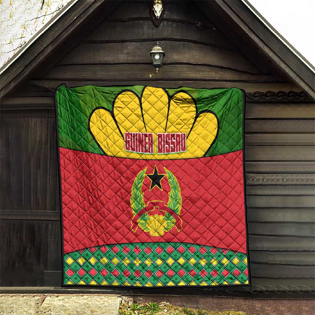 Guinea Bissau Quilt Red Yellow Green Geometric - African Pride