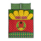 Guinea Bissau Quilt Bed Set Red Yellow Green Geometric - African Pride
