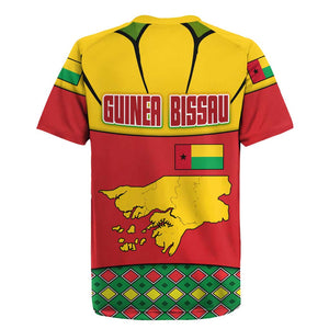 Guinea Bissau Rugby Jersey Red Yellow Green Geometric - African Pride