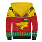 Guinea Bissau Sherpa Hoodie Red Yellow Green Geometric - African Pride