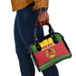 Guinea Bissau Shoulder Handbag Red Yellow Green Geometric - African Pride
