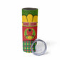 Guinea Bissau Skinny Tumbler Red Yellow Green Geometric - African Pride