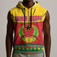 Guinea Bissau Sleeveless Zip Hoodie Red Yellow Green Geometric - African Pride