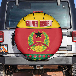 Guinea Bissau Spare Tire Cover Red Yellow Green Geometric - African Pride