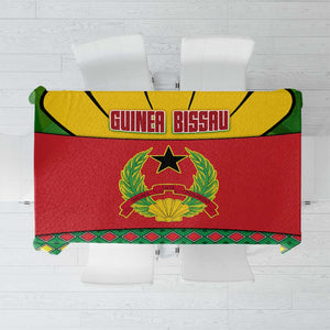 Guinea Bissau Tablecloth Red Yellow Green Geometric - African Pride