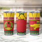 Guinea Bissau Tumbler Cup Red Yellow Green Geometric - African Pride