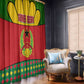 Guinea Bissau Window Curtain Red Yellow Green Geometric - African Pride