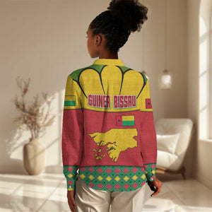Guinea Bissau Women Casual Shirt Red Yellow Green Geometric - African Pride