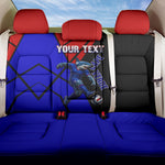 Personalized Cape Verde Soccer Shark Mascot Back Car Seat Cover Blue Sharks Football Player Dynamic Graphic
