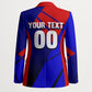 Personalized Cape Verde Soccer Shark Mascot Blazer Blue Sharks Football Player Dynamic Graphic