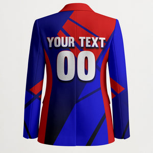 Personalized Cape Verde Soccer Shark Mascot Blazer Blue Sharks Football Player Dynamic Graphic