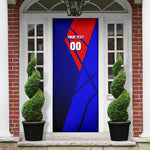 Personalized Cape Verde Soccer Shark Mascot Door Cover Blue Sharks Football Player Dynamic Graphic