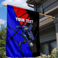 Personalized Cape Verde Soccer Shark Mascot Garden Flag Blue Sharks Football Player Dynamic Graphic