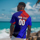 Personalized Cape Verde Soccer Shark Mascot Hawaiian Shirt Blue Sharks Football Player Dynamic Graphic