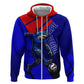 Personalized Cape Verde Soccer Shark Mascot Hoodie Blue Sharks Football Player Dynamic Graphic