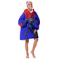 Personalized Cape Verde Soccer Shark Mascot Kid Wearable Blanket Hoodie Blue Sharks Football Player Dynamic Graphic