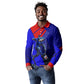 Personalized Cape Verde Soccer Shark Mascot Long Sleeve Polo Shirt Blue Sharks Football Player Dynamic Graphic