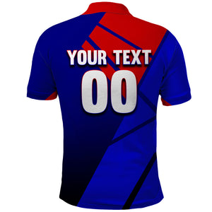 Personalized Cape Verde Soccer Shark Mascot Polo Shirt Blue Sharks Football Player Dynamic Graphic