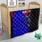 Personalized Cape Verde Soccer Shark Mascot Quilt Blue Sharks Football Player Dynamic Graphic