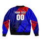 Personalized Cape Verde Soccer Shark Mascot Sleeve Zip Bomber Jacket Blue Sharks Football Player Dynamic Graphic