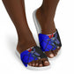 Personalized Cape Verde Soccer Shark Mascot Slide Sandals Blue Sharks Football Player Dynamic Graphic