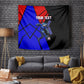 Personalized Cape Verde Soccer Shark Mascot Tapestry Blue Sharks Football Player Dynamic Graphic