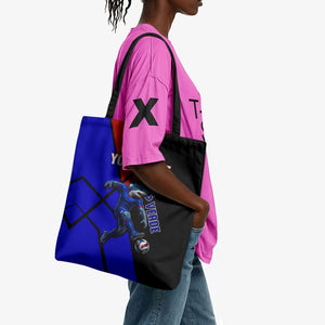 Personalized Cape Verde Soccer Shark Mascot Tote Bag Blue Sharks Football Player Dynamic Graphic