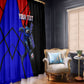 Personalized Cape Verde Soccer Shark Mascot Window Curtain Blue Sharks Football Player Dynamic Graphic