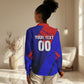 Personalized Cape Verde Soccer Shark Mascot Women Casual Shirt Blue Sharks Football Player Dynamic Graphic