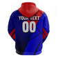 Personalized Cape Verde Soccer Shark Mascot Zip Hoodie Blue Sharks Football Player Dynamic Graphic