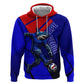 Personalized Cape Verde Soccer Shark Mascot Zip Hoodie Blue Sharks Football Player Dynamic Graphic