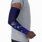 Personalized Cape Verde Soccer Arm Sleeves Shark Mascot Football Player Striped Pattern