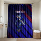 Personalized Cape Verde Soccer Bathroom Set Shark Mascot Football Player Striped Pattern
